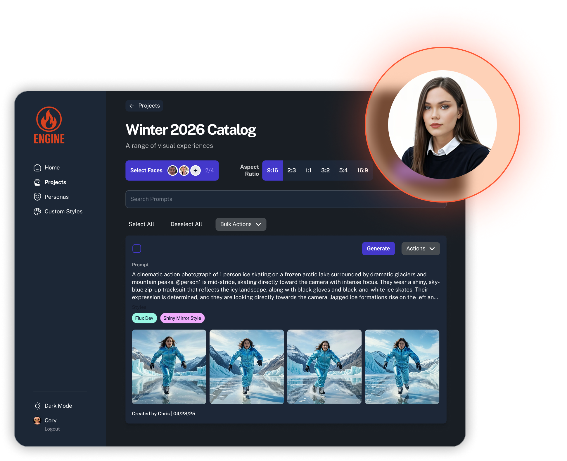 Engine Winter 2025 Catalog Interface